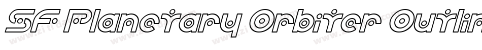 SF Planetary Orbiter Outline字体转换